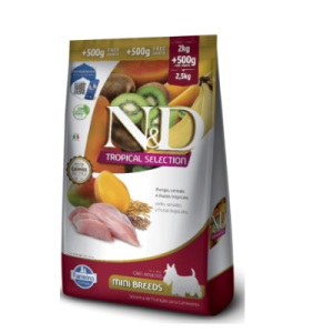 Ração N&D Tropical Selection  2 kg + 500g Grátis