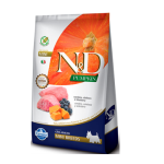 Ração N&D Pumpkin para Cães Adultos Raças Mini sabor Cordeiro, Abóbora e Blueberry 2,5kg