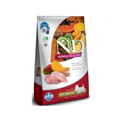 Ração Farmina N&D Tropical Selection para Cães Adultos de Porte Mini Sabor Suíno, Cereais e Frutas Tropicais 2,5kg