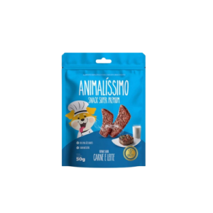 Bifinho Animalissimo Carne e Leiite Petisco para Cães Filhotes - 50g