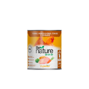 Alimento Natural Organnact Be Nature Day By Day para Cães Filhotes Sabor Frango, Mandioquinha, Cenoura e Espinafre 300g