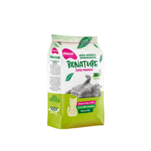 Areia Sanitária Higiênica Biodegradável Bionature Wisecat Super Premium 2kg
