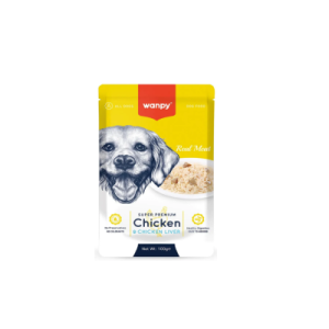 Petisco Para Cães Wanpy Sachê De Frango E Fígado De Frango - 100g
