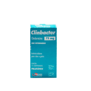 Antimicrobiano Agener União Clinbacter para Cães e Gatos - 75mg