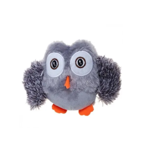 Brinquedo Pet Cães Pelúcia Pet Coruja Cinza Napi