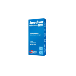 Antiemético Emedron 5mg para Cães e Gatos com 10 Comprimidos