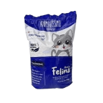 Kit 5 un Areia Sanitária Comum Higiênica Para Gatos Anti Odor Animalismo Pacote de 4kg