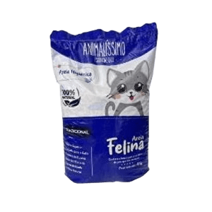Kit 5 un Areia Sanitária Comum Higiênica Para Gatos Anti Odor Animalismo Pacote de 4kg