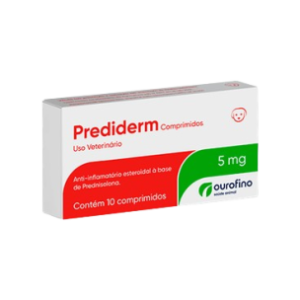 Prediderm 5 mg Anti-inflamatório para Cães 10 comprimidos