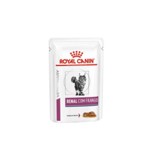 Ração Royal Canin Sachê Feline Veterinary Diet Renal Frango para Gatos com Doença nos Rins - 85g