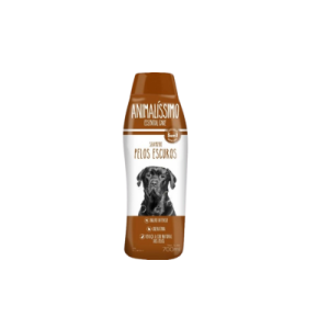 Shampoo Animalissimo Essential Care 5x1 Pelos Escuros Brilho Intenso - 700ml