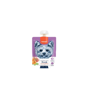 Petisco Cremoso Para Cães Wanpy Pato, Cenoura e Ervilha 90g Um Reforço Positivo Com Sabor E