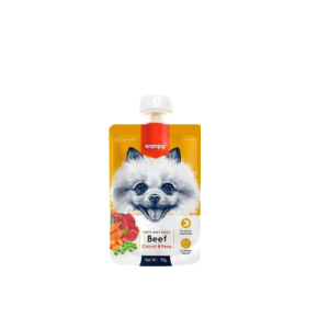 Wanpy Delicious Beef Carrot And Pea Flavored Meat Paste For Dogs - 90 gram - Baboon