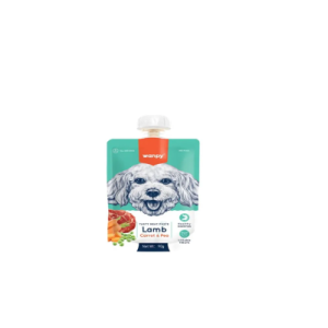 Petisco Cremoso Para Cães Cordeiro Cenoura e Ervilha Wanpy 90g