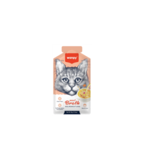 Petisco para gato Wanpy Sopa sabor salmão e atum 50g