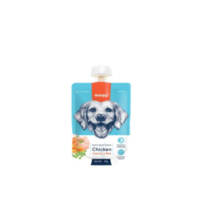 Wanpy Creamy Para Cães Sachê De Frango,Cenoura E Ervilha 90g