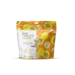 Biscoito Organnact Be Nature para Cães Sabor Maracujá, Camomila e Mel 150g