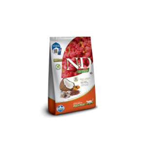 N&D Quinoa Pele e Pelo para Gatos Adultos de Todas as Raças Sabor Peixe 800g