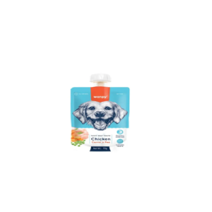 Petisco Cremoso para Cães Wanpy Sachê de Frango, Cenoura e Ervilha 90g