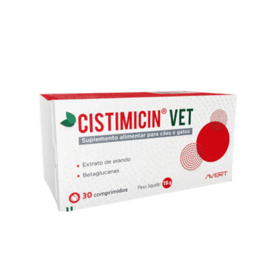 Cistimicin Vet Suplemento Alimentar para Cães e Gatos 30 comprimidos