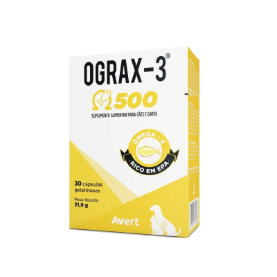 Ograx-3 para Cães e Gatos Avert 30 comprimidos